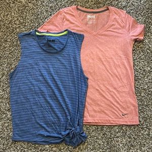 set of 2 Nike Dri-Fit women’s tops